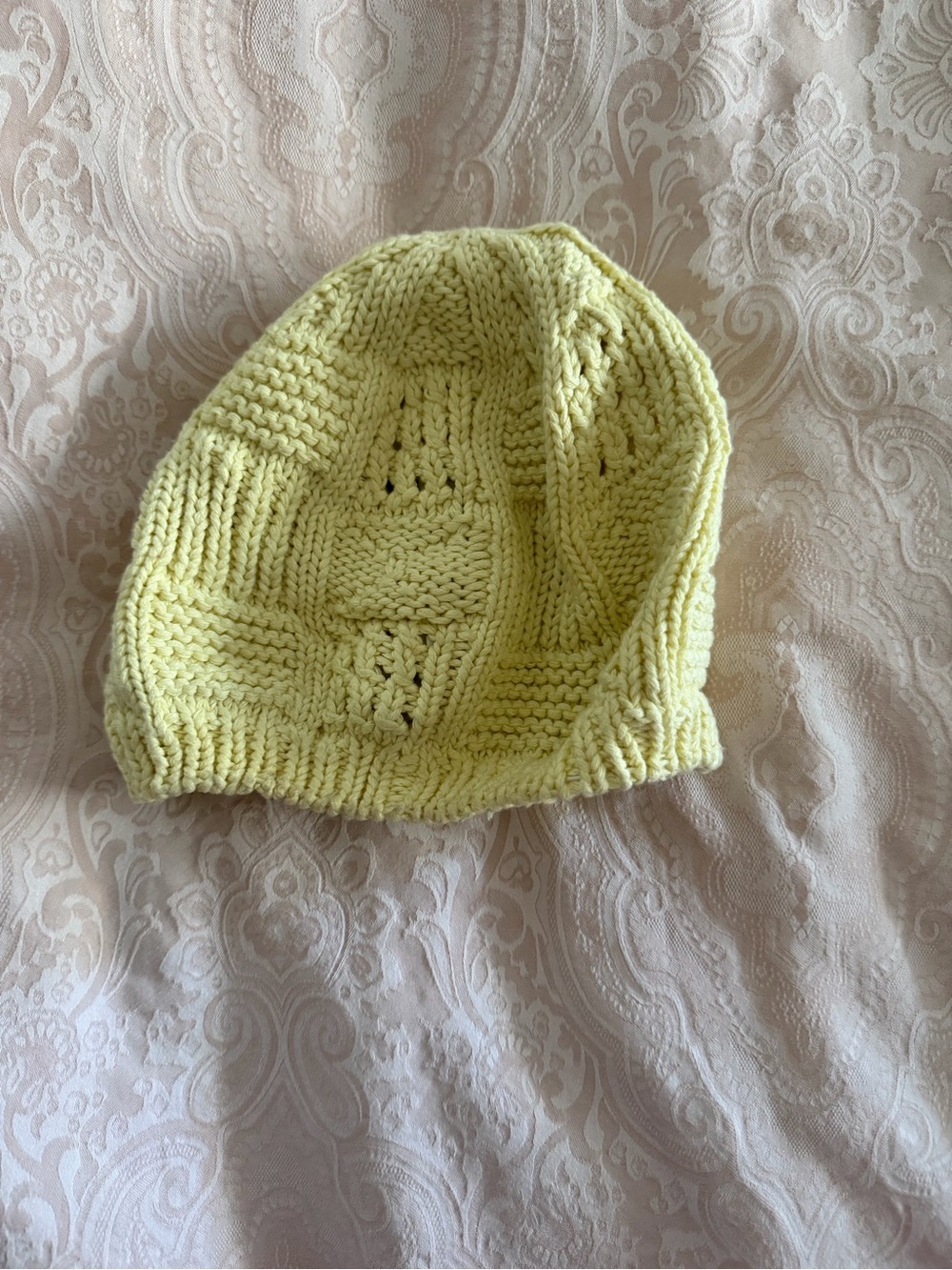 Yellow Knit Beanie Hat - Women's Hat